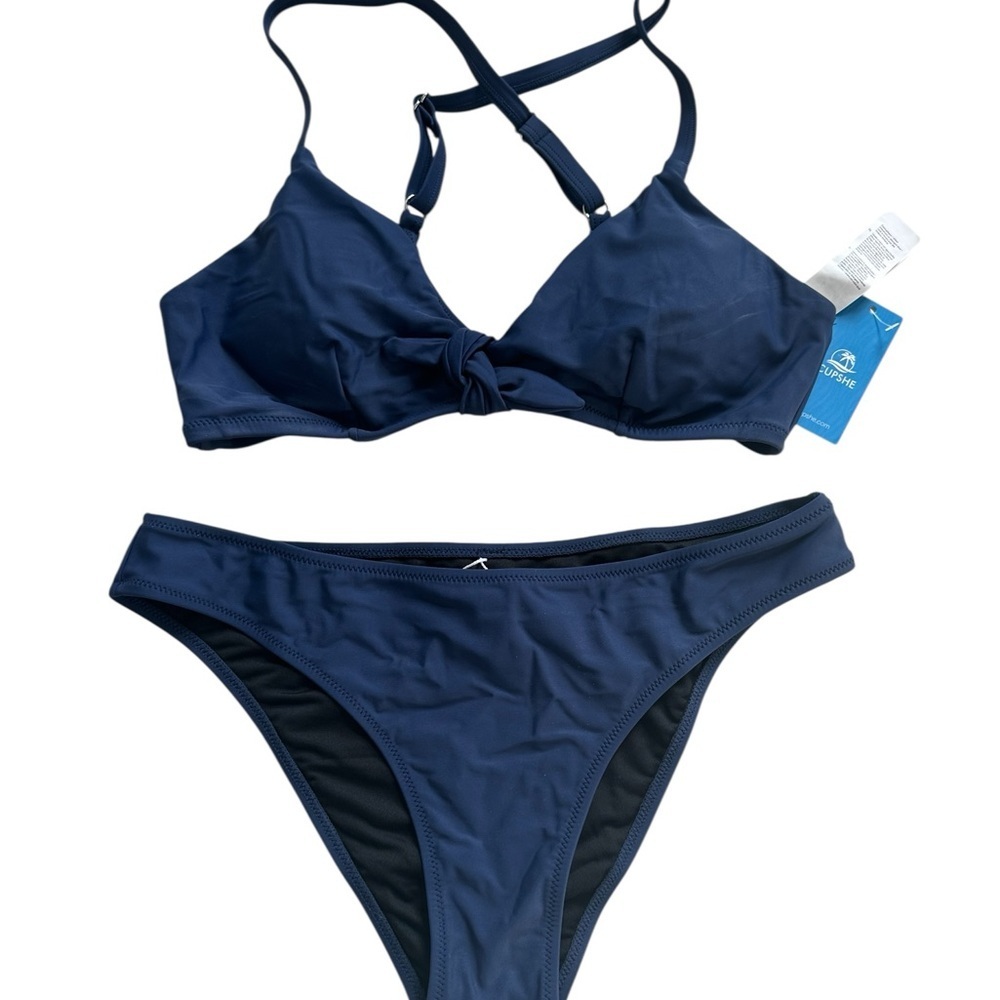 Navy Blue Women's Bikini Set - Picture 3 of 6
